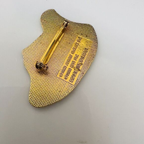 Vintage Albert Elovitz Phantom Of The Opera Black Enamel 1990 Brooch 4091 - Picture 5 of 8